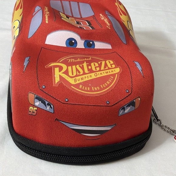 Pixar Cars Lightning McQueen 95 Rust-Eze 3D Zip Pencil Case Disney Store - Picture 14 of 16